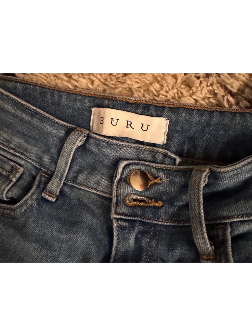 BURU x Just Black Denim Jeans Size 29 Medium Wash Straight Leg BP2631